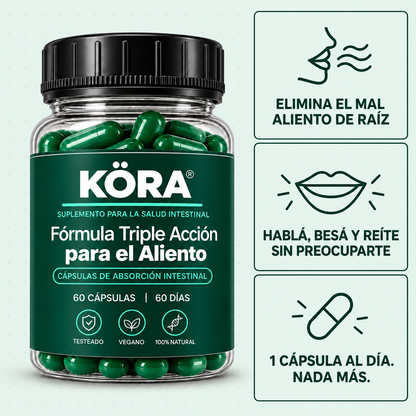Eliminá el mal aliento desde la raíz y recuperá la confianza, en 4 semanas.