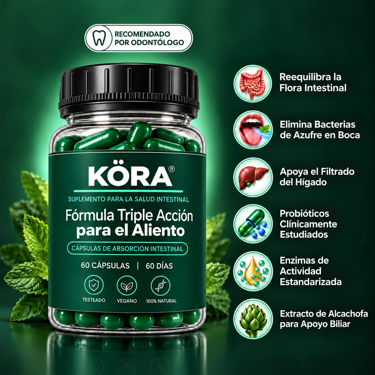 Eliminá el mal aliento desde la raíz y recuperá la confianza, en 4 semanas.