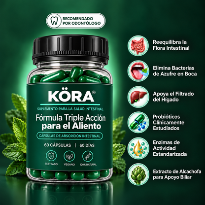 Eliminá el mal aliento desde la raíz y recuperá la confianza, en 4 semanas.